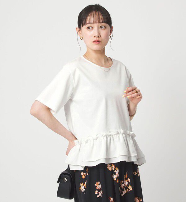 UNITED ARROWS green label relaxing「スソ ドッキング プルオーバー カットソー 接触冷感」|Tシャツ・カットソー|