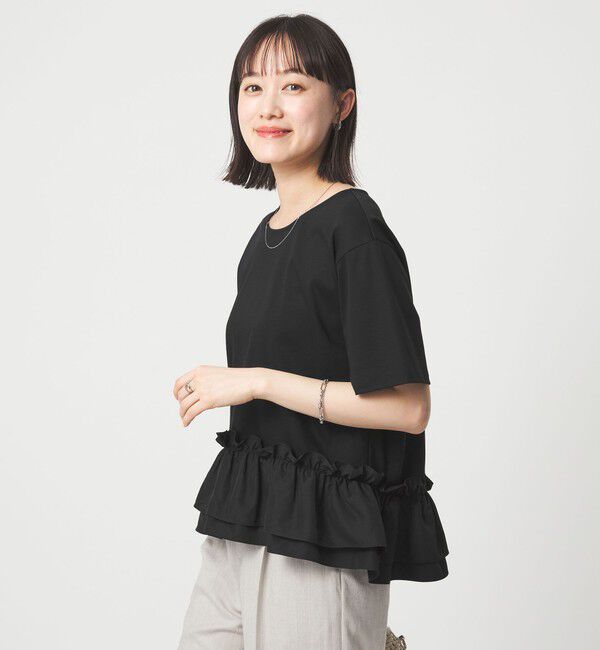UNITED ARROWS green label relaxing「スソ ドッキング プルオーバー カットソー 接触冷感」|Tシャツ・カットソー|