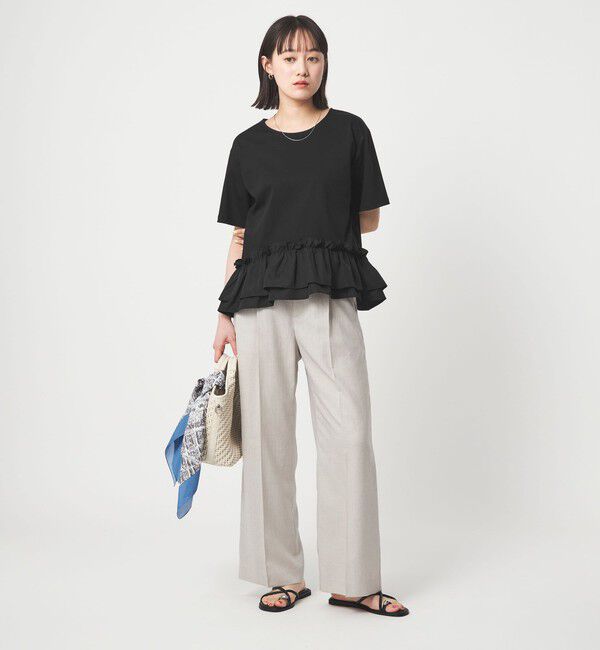 UNITED ARROWS green label relaxing「スソ ドッキング プルオーバー カットソー 接触冷感」|Tシャツ・カットソー|