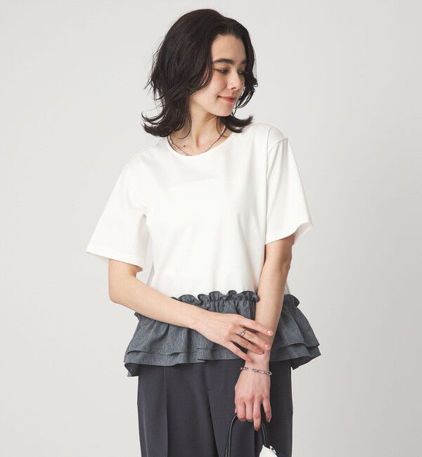 UNITED ARROWS green label relaxing「スソ ドッキング プルオーバー カットソー 接触冷感」|Tシャツ・カットソー|