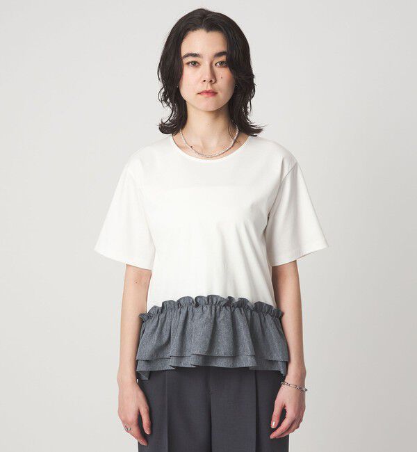 UNITED ARROWS green label relaxing「スソ ドッキング プルオーバー カットソー 接触冷感」|Tシャツ・カットソー|