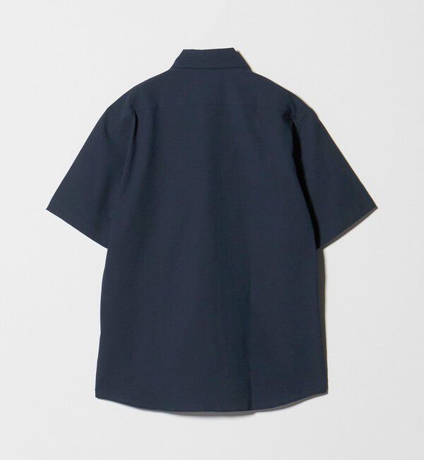 UNITED ARROWS green label relaxing「ポリエステル ラッカン ソリッド スタンダード スナップ ボタンダウン 半袖 シャツ -ストレッチ・イージー」|シャツ・ブラウス|