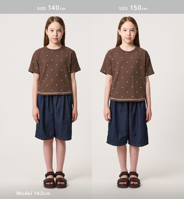 UNITED ARROWS green label relaxing「ハート柄 ドライ ワッフル Tシャツ / キッズ 110cm-160cm」|Tシャツ・カットソー|