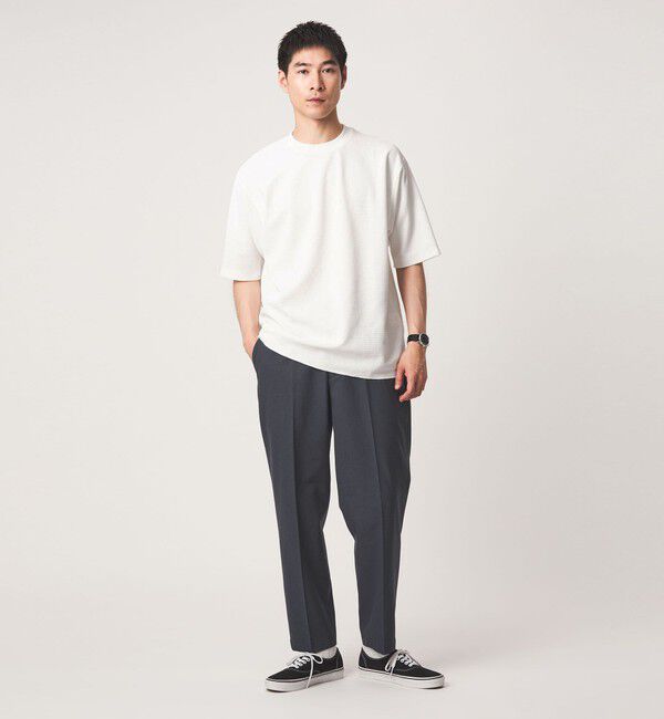 UNITED ARROWS green label relaxing「Somarti ワッフル クルーネック 半袖 Tシャツ -遮熱・UVカット・吸水速乾-」|Tシャツ・カットソー|