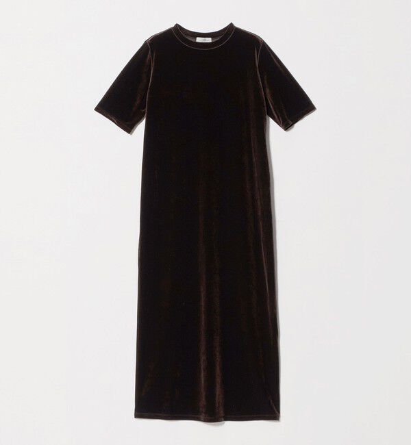 UNITED ARROWS green label relaxing「ベロア ショートスリーブ ワンピース」|ワンピース|