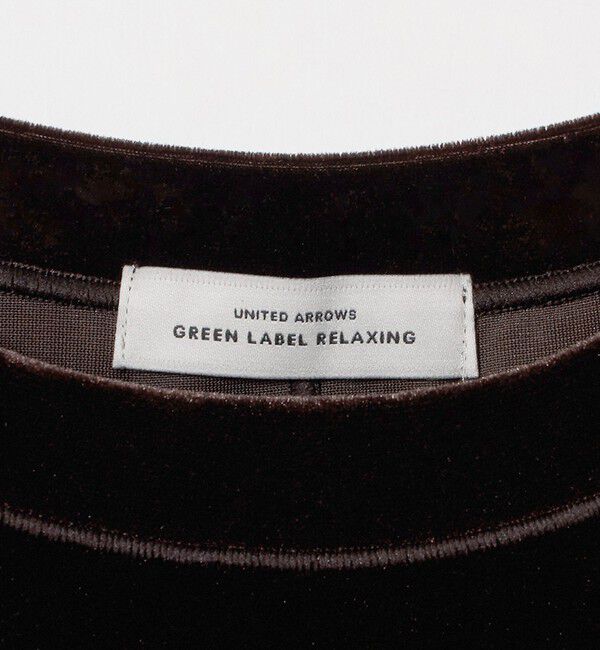 UNITED ARROWS green label relaxing「ベロア ショートスリーブ ワンピース」|ワンピース|