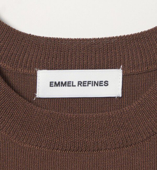 EMMEL REFINES「＜EMMEL REFINES＞EM ムネフリル ショートスリーブ ニット」|ニット・セーター|