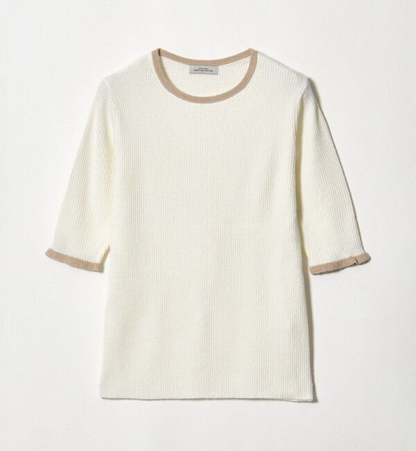 UNITED ARROWS green label relaxing「ハイショク リブ ハーフスリーブ プルオーバー ニット」|ニット・セーター|