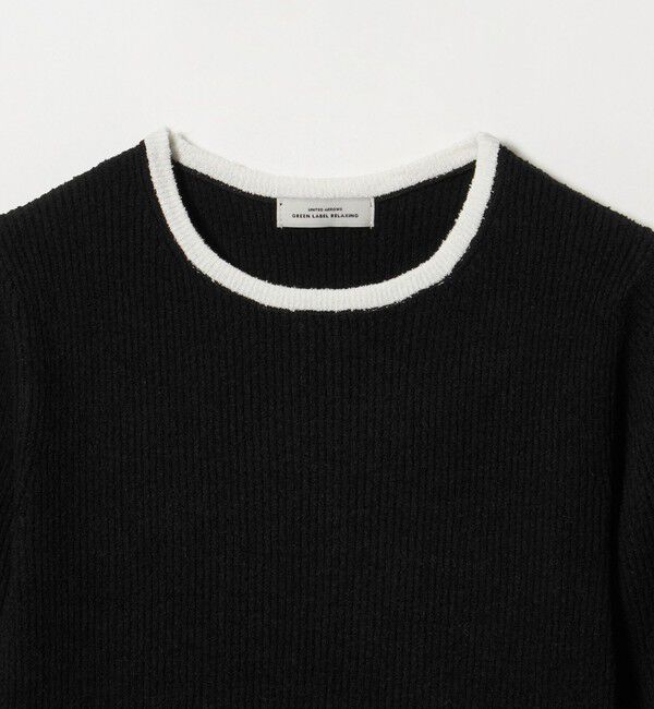 UNITED ARROWS green label relaxing「ハイショク リブ ハーフスリーブ プルオーバー ニット」|ニット・セーター|