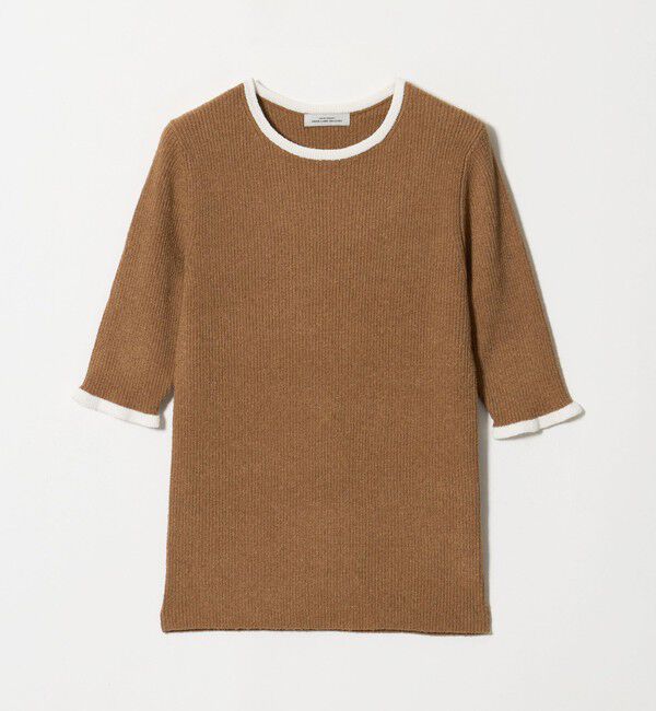 UNITED ARROWS green label relaxing「ハイショク リブ ハーフスリーブ プルオーバー ニット」|ニット・セーター|