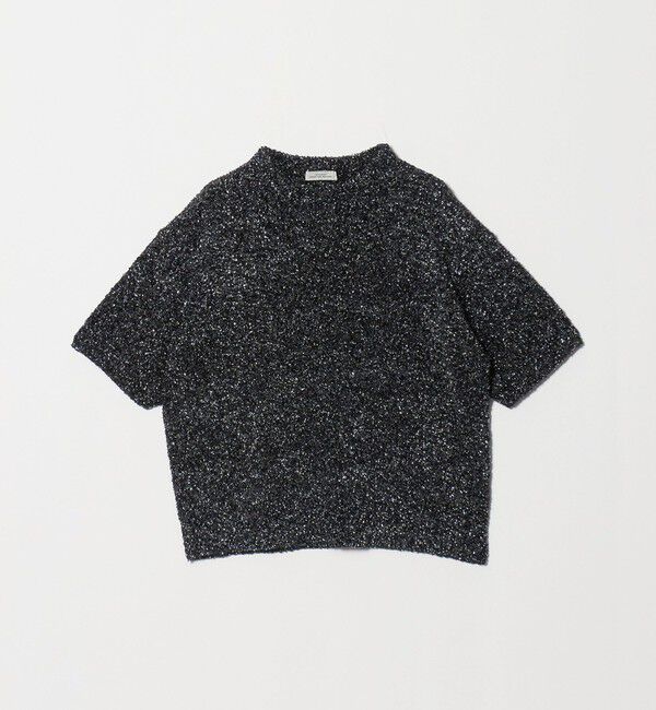 UNITED ARROWS green label relaxing「メタリック ハーフスリーブ プルオーバー ニット」|ニット・セーター|