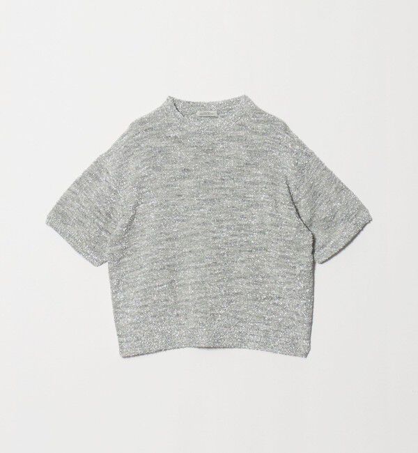 UNITED ARROWS green label relaxing「メタリック ハーフスリーブ プルオーバー ニット」|ニット・セーター|