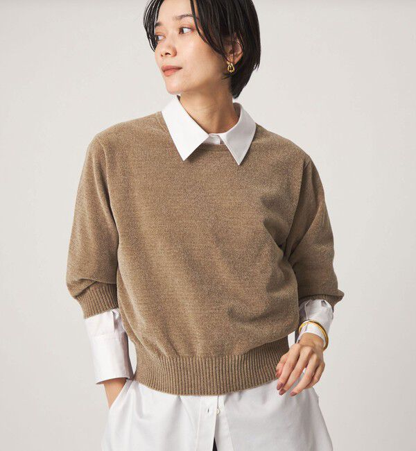 UNITED ARROWS green label relaxing「【結論シリーズ】ふれてモールニット」|ニット・セーター|MOCA