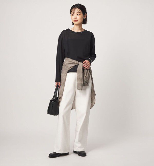 UNITED ARROWS green label relaxing「シアー ロングスリーブ プルオーバー カットソー」|Tシャツ・カットソー|