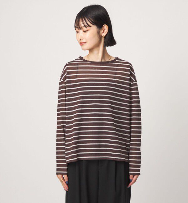 UNITED ARROWS green label relaxing「シアー ロングスリーブ プルオーバー カットソー」|Tシャツ・カットソー|