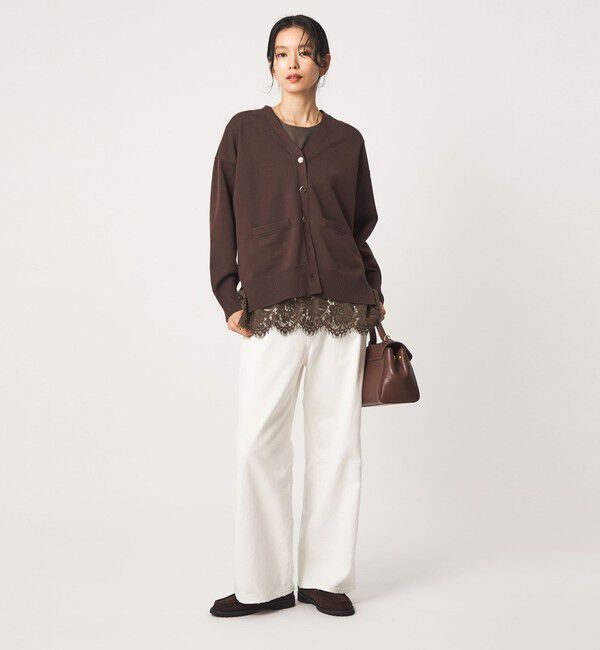 UNITED ARROWS green label relaxing「レース イレヘム プルオーバー カットソー」|Tシャツ・カットソー|