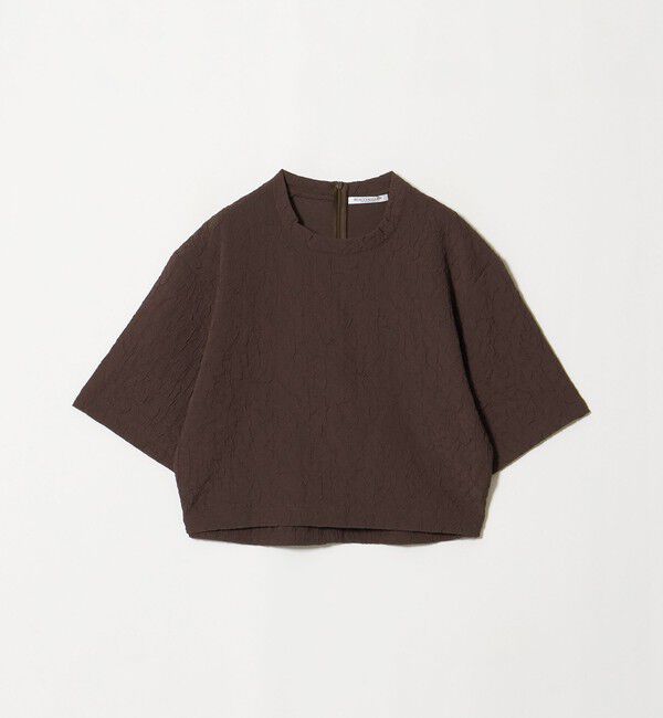 BEAUTY&YOUTH UNITED ARROWS「ジャガード クルーネック 6分袖 プルオーバー」|Tシャツ・カットソー|