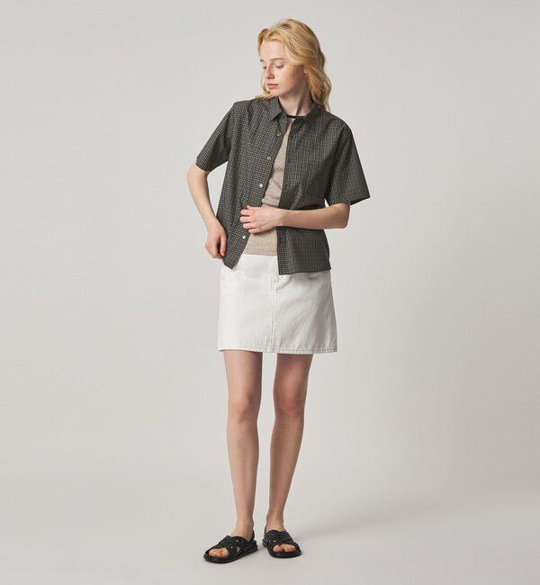 STEVEN ALAN「＜Steven Alan＞チェック ショートスリーブ シャツ」|シャツ・ブラウス|