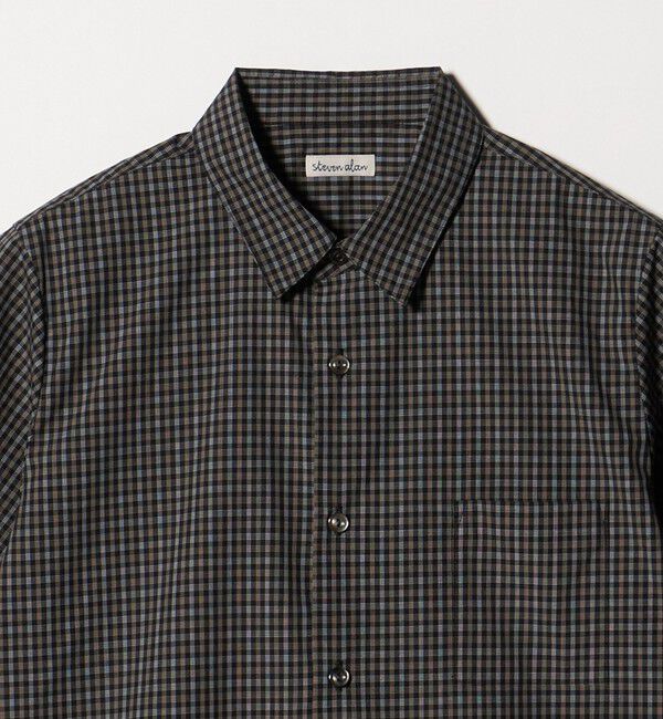 STEVEN ALAN「＜Steven Alan＞チェック ショートスリーブ シャツ」|シャツ・ブラウス|