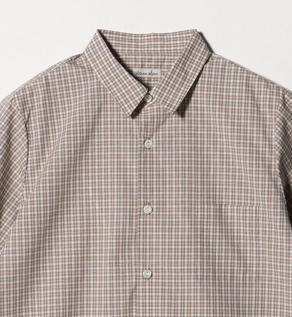 STEVEN ALAN「＜Steven Alan＞チェック ショートスリーブ シャツ」|シャツ・ブラウス|