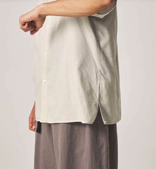 STEVEN ALAN「＜Steven Alan＞ ドビー レギュラーカラー ショートスリーブ シャツ BOX」|シャツ・ブラウス|