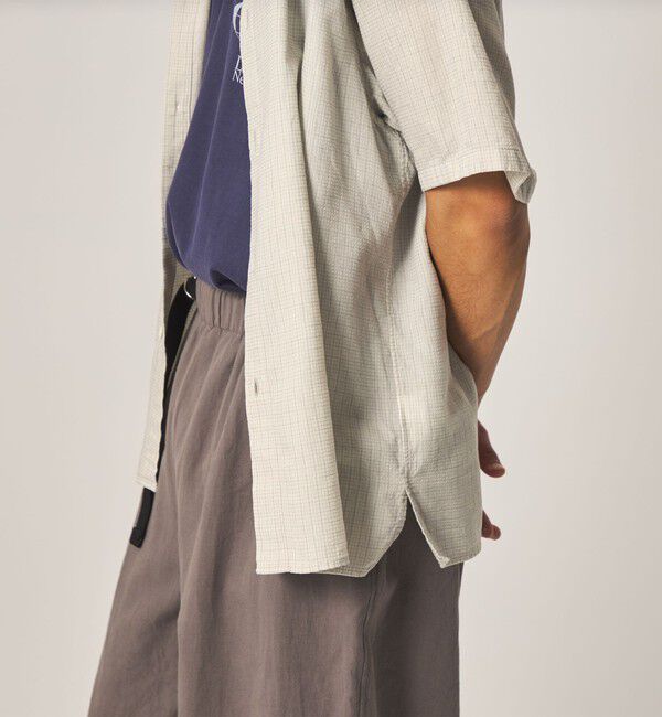 STEVEN ALAN「＜Steven Alan＞ ドビー レギュラーカラー ショートスリーブ シャツ BOX」|シャツ・ブラウス|