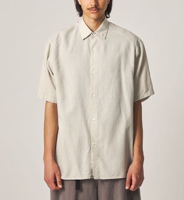 STEVEN ALAN「＜Steven Alan＞ ドビー レギュラーカラー ショートスリーブ シャツ BOX」|シャツ・ブラウス|