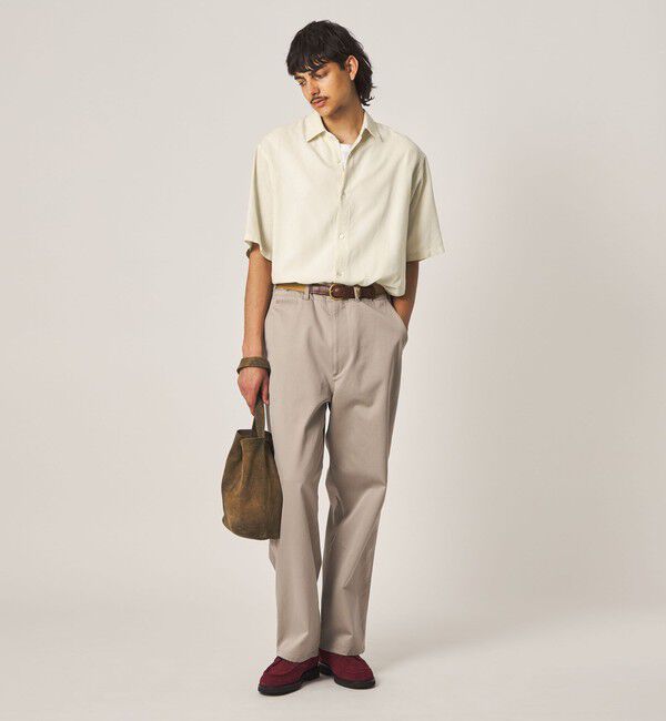 STEVEN ALAN「＜Steven Alan＞ ドビー レギュラーカラー ショートスリーブ シャツ BOX」|シャツ・ブラウス|