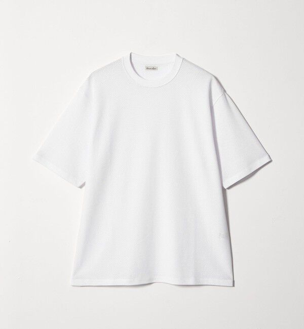 STEVEN ALAN「＜Steven Alan＞ アイレットメッシュ クルーネック Tシャツ」|Tシャツ・カットソー|WHITE