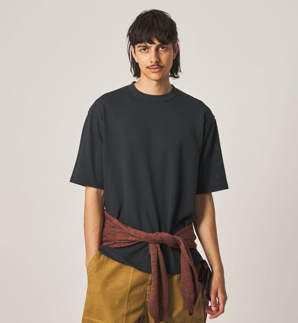 STEVEN ALAN「＜Steven Alan＞ アイレットメッシュ クルーネック Tシャツ」|Tシャツ・カットソー|