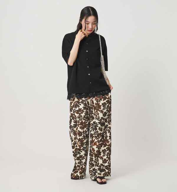 BEAUTY&YOUTH UNITED ARROWS「レースドッキング ショートスリーブ Tシャツ」|Tシャツ・カットソー|
