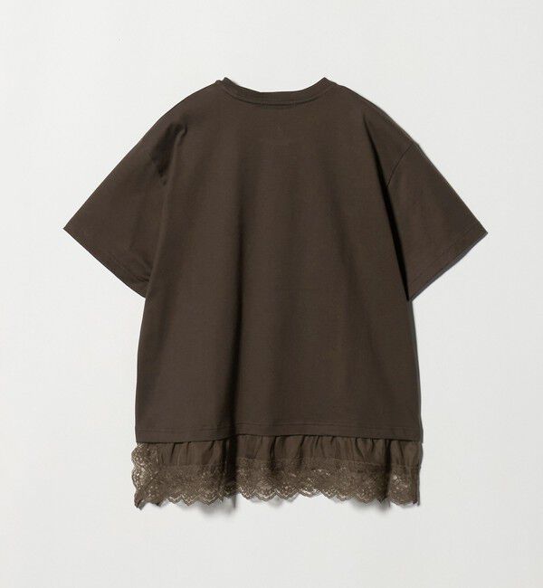 BEAUTY&YOUTH UNITED ARROWS「レースドッキング ショートスリーブ Tシャツ」|Tシャツ・カットソー|