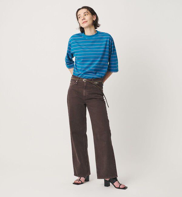 BEAUTY&YOUTH UNITED ARROWS「＜upper hights＞THE NIECE MID RISE デニムパンツ/ダークブラウン」|デニム|DK.BROWN