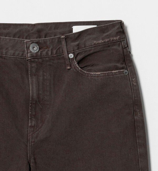BEAUTY&YOUTH UNITED ARROWS「＜upper hights＞THE NIECE MID RISE デニムパンツ/ダークブラウン」|デニム|