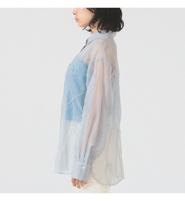 Ray BEAMS 「コード シシュウシアー シャツ」|シャツ・ブラウス|
