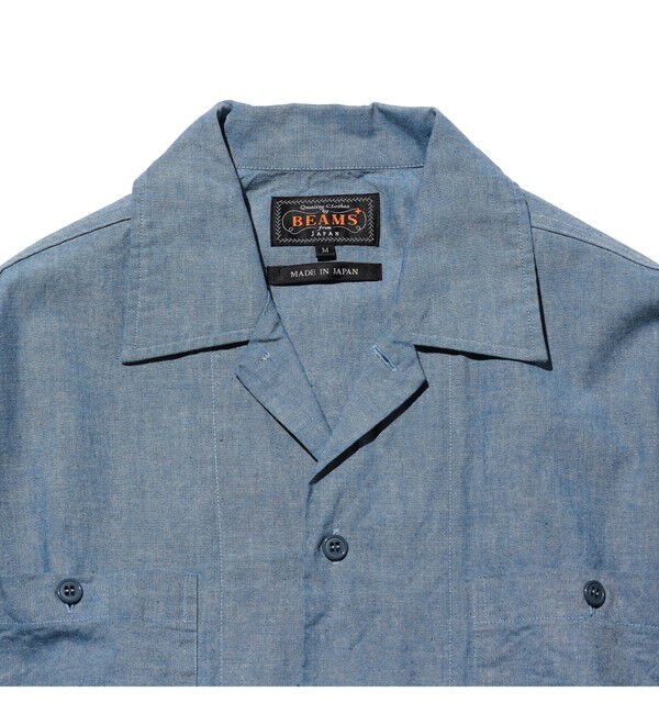 BEAMS PLUS「MIL Open Collar Chambray」|シャツ・ブラウス|