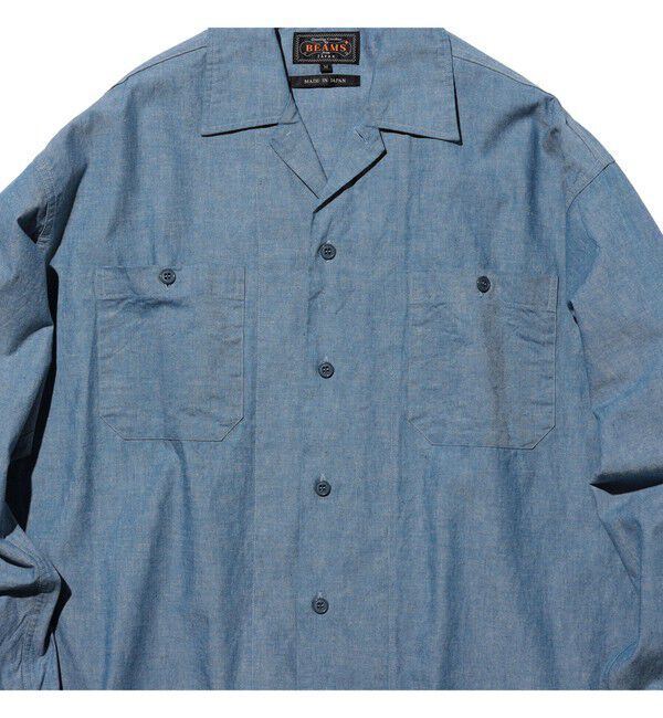 BEAMS PLUS「MIL Open Collar Chambray」|シャツ・ブラウス|