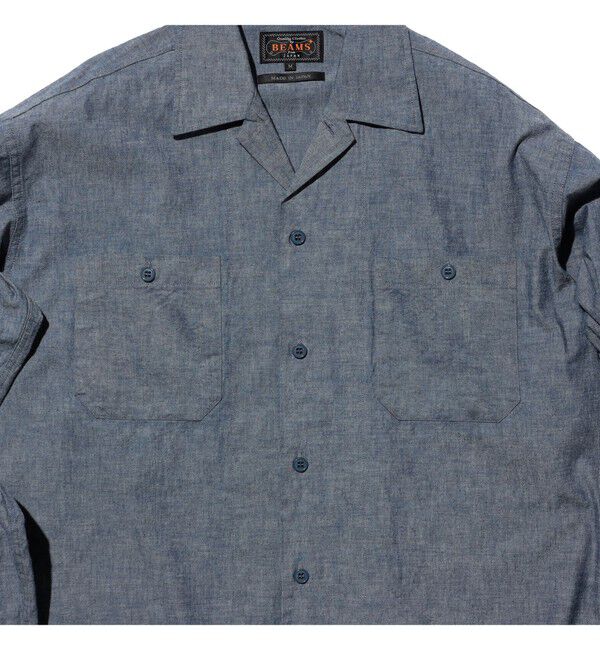 BEAMS PLUS「MIL Open Collar Chambray」|シャツ・ブラウス|