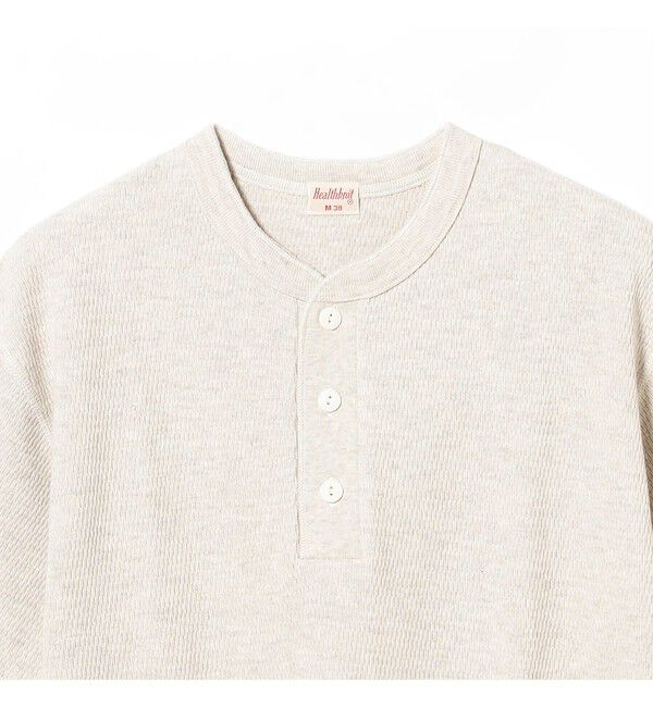BEAMS PLUS「【別注】Healthknit / Honeycomb Thermal Henry Neck T-shirt」|Tシャツ・カットソー|