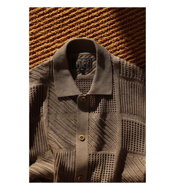 BEAMS PLUS「Full Button Polo Mesh」|ポロシャツ|