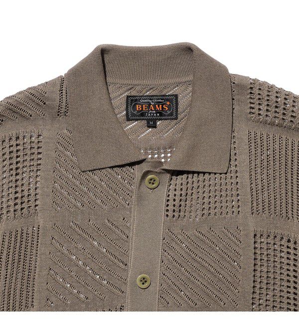BEAMS PLUS「Full Button Polo Mesh」|ポロシャツ|