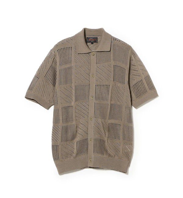 BEAMS PLUS「Full Button Polo Mesh」|ポロシャツ|