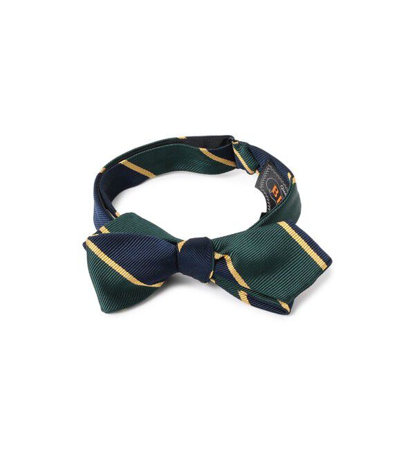 BEAMS PLUS「Silk Bow Tie Regency Stripe」|ネクタイ・蝶ネクタイ|GREEN