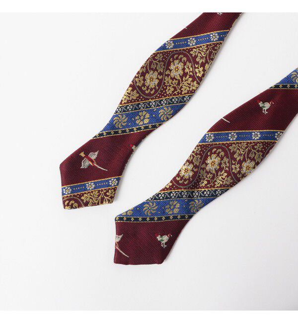 BEAMS PLUS「Silk Bow Tie Calico Stripe」|ネクタイ・蝶ネクタイ|