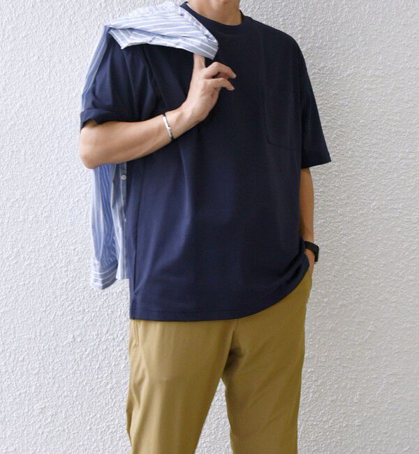SHIPS any「SHIPS any:〈接触冷感/遮熱/UVカット機能等〉サマーファンクション ポケット Tシャツ 26SS◇」|Tシャツ・カットソー|