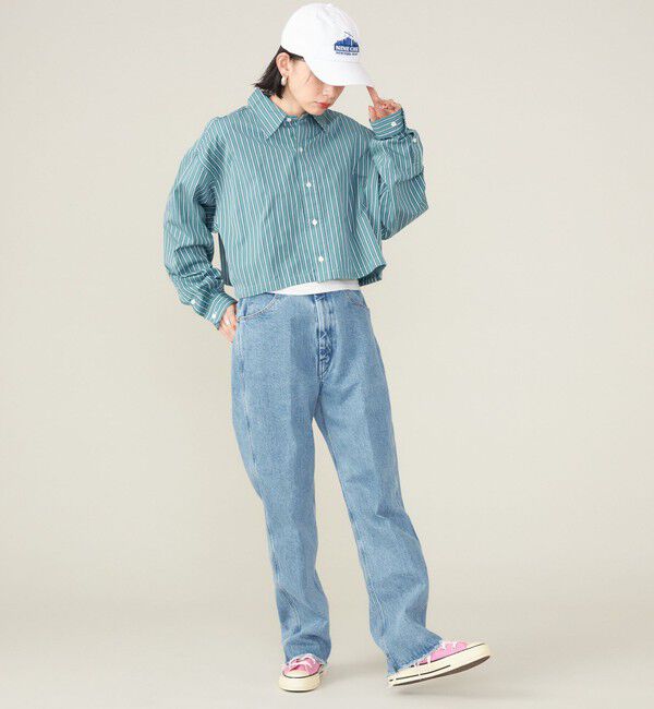 SHIPS for women「SHIPS NINE CASE:〈手洗い可能〉カットオフ デニム◇」|デニム|