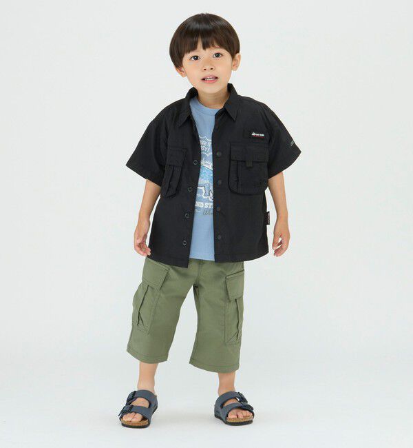 SHIPS Colors 「FIRST DOWN:〈撥水・洗濯機可能〉アウトドア ボックス シャツ(100~150cm)」|シャツ・ブラウス|