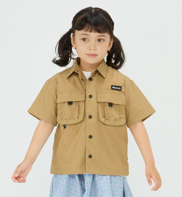 SHIPS Colors 「FIRST DOWN:〈撥水・洗濯機可能〉アウトドア ボックス シャツ(100~150cm)」|シャツ・ブラウス|