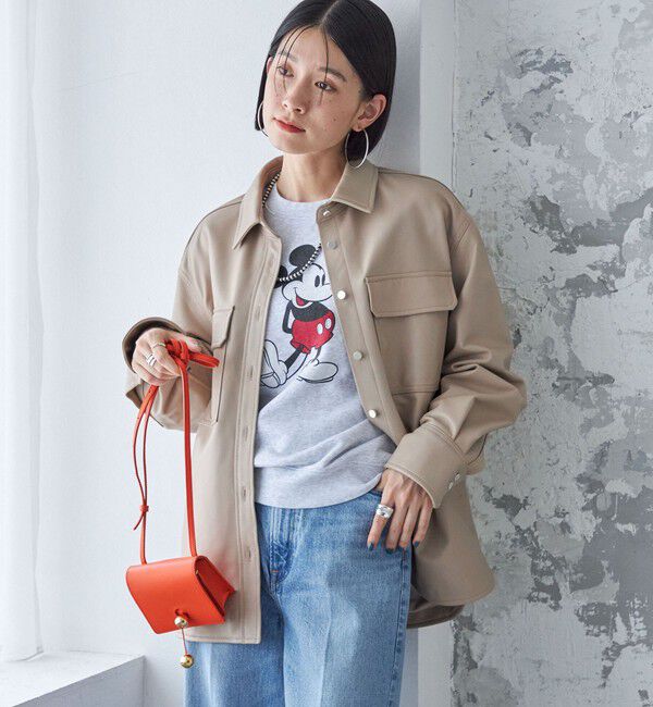 SHIPS for women「シープ レザー シャツ ジャケット」|シャツ・ブラウス|