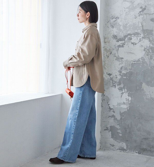 SHIPS for women「シープ レザー シャツ ジャケット」|シャツ・ブラウス|